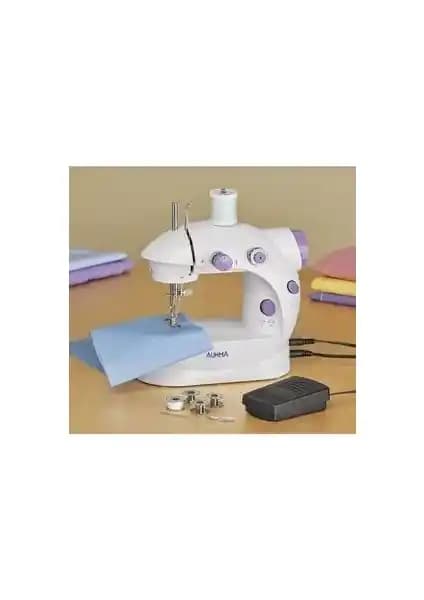 Onetick Auhma Işıklı Pedallı Mini Dikiş Makinesi Ev ve Seyahat İçin Uygun Çözüm