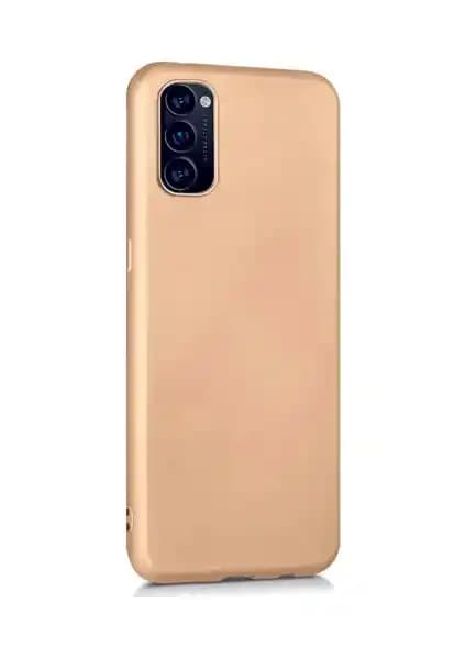 Oppo Reno 4 için Şık ve Dayanıklı Kamera Korumalı Silikon Arka Kapak