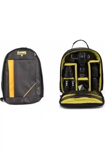 PDX Nikon Dslr Bölmeli Sırt Çantası Profesyonel Fotoğrafçılar İçin Geniş Depolama ve Güvenlik