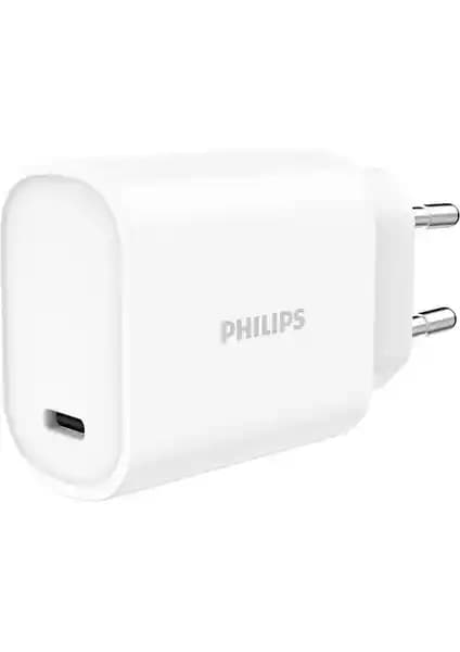 Philips DLP4329C iPhone Uyumlu Type-C 20W Hızlı Şarj Adaptörü Güç ve Güvenilirlik Sunar