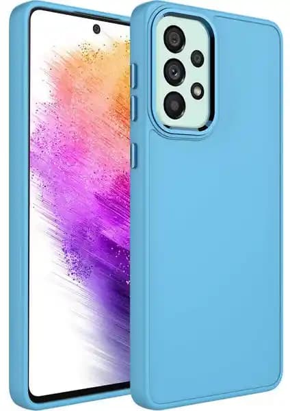 Samsung Galaxy A32 4G için şık ve dayanıklı Vip Case metal detaylı silikon kılıf