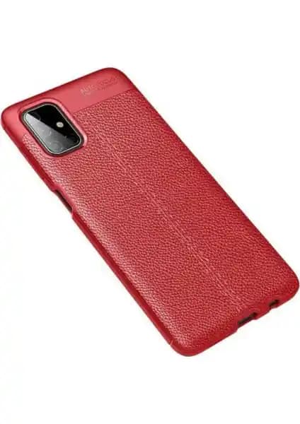 Samsung Galaxy M51 için Rugan ve Deri Görünümlü Yüksek Kaliteli Silikon Kılıf İncelemesi