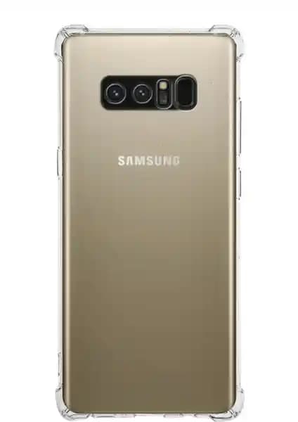 Samsung Galaxy Note 8 için dayanıklı ve şık şeffaf silikon kılıf