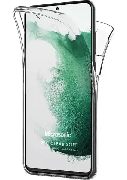 Samsung Galaxy S22 için Tam Koruma Sağlayan Şeffaf ve İnce Kılıf Microsonic Ürünü