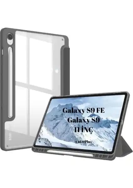 Samsung Galaxy Tab S10 Lite ve S9 FE İçin Şeffaf ve Fonksiyonel Koruma Kılıfı