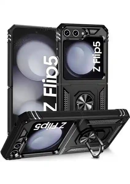 Samsung Galaxy Z Flip 5 için dayanıklı ve şık koruma kılıfı detayları
