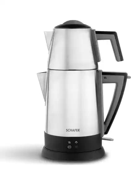 Schafer Teepoint Elektrikli Çay Makinesi İnox: Dayanıklı ve Kullanışlı Çay Demleme Cihazı