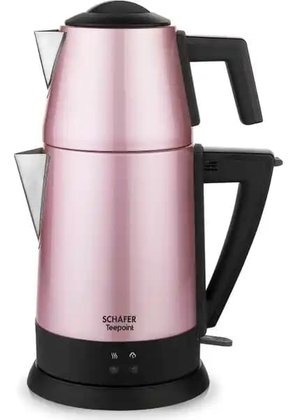 Schafer Teepoint Rosegold Elektrikli Çay Makinesi Günlük Kullanım İçin Modern ve Fonksiyonel Tasarım