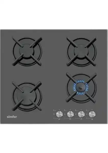 Simfer 3031-NG 4G Siyah Cam Ocak Modern ve Güvenli Mutfak İçin Uygun