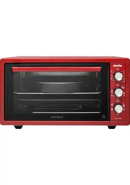Simfer 4505 45 Lt Midi Fırın Kırmızı: Geniş Kapasiteli Çok Fonksiyonlu Mutfak Aleti
