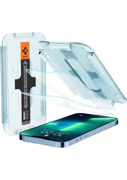 Spigen iPhone 14 Plus ve 13 Pro Max için Temperli Cam Ekran Koruyucu Üstün Koruma ve Kolay Uygulama
