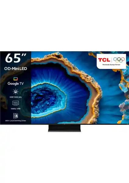 TCL 65C755GTV 65 İnç 4K Ultra HD Smart MiniLED TV Gelişmiş Görüntü ve Akıllı Özellikler