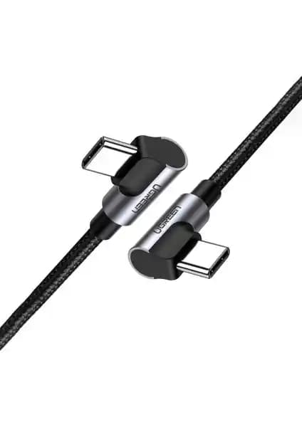 Ugreen USB-C 60W 3A QC PD Çift Taraflı 90 Derece Örgülü Hızlı Şarj Kablosu İncelemesi