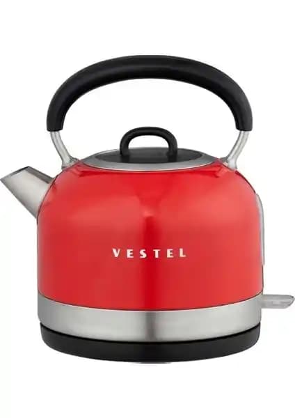 Vestel Retro Kırmızı Su Isıtıcı: Estetik ve Performansı Bir Arada Sunan Modern Tasarım