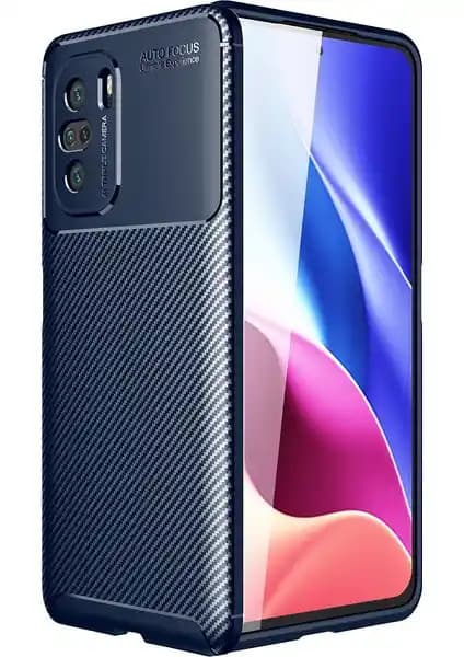 Xiaomi Redmi K40 Pro Plus için Şık ve Dayanıklı Karbon Desenli Silikon Kılıf
