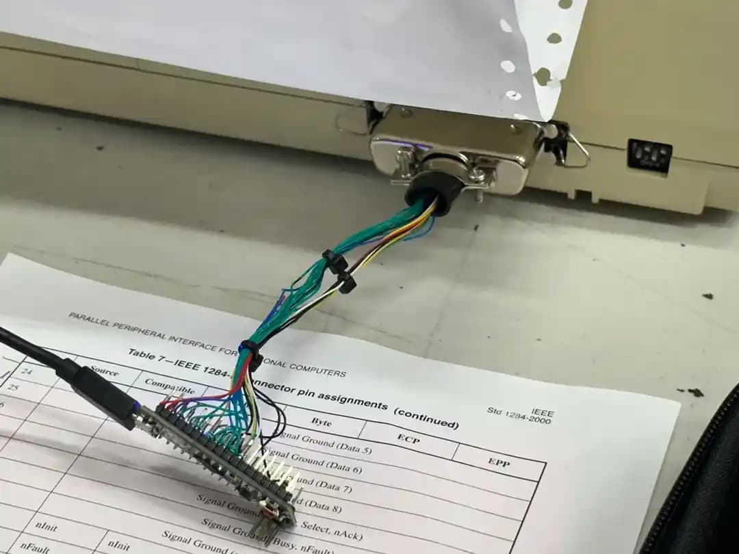 Nokta Matris Yazıcılar İçin Paralelden Seriale Adaptör Tasarımı ve RS232 İletişimi