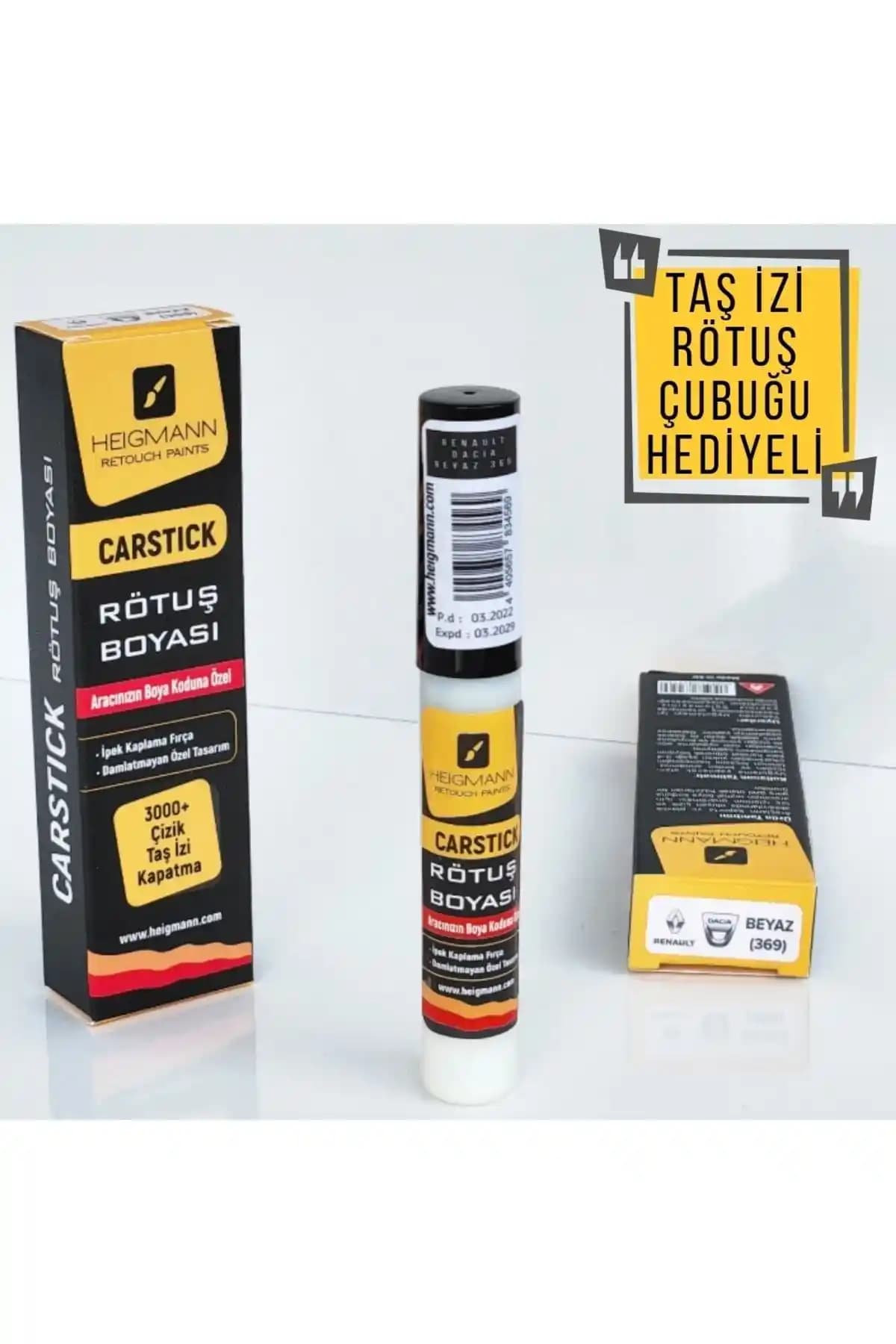 HEİGMANN Renault Dacia 369 Beyaz Rötuş Boyası ile küçük kusurları hızlı ve dayanıklı şekilde gizleyin