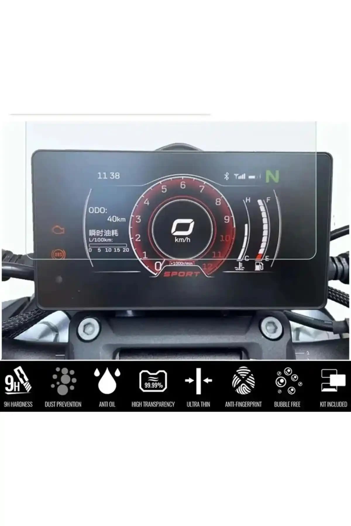 Mobilite Cf Moto 250nk Yeni Kasa Dijital Gösterge Uyumlu Nano Ekran Koruyucu (2023-2024)