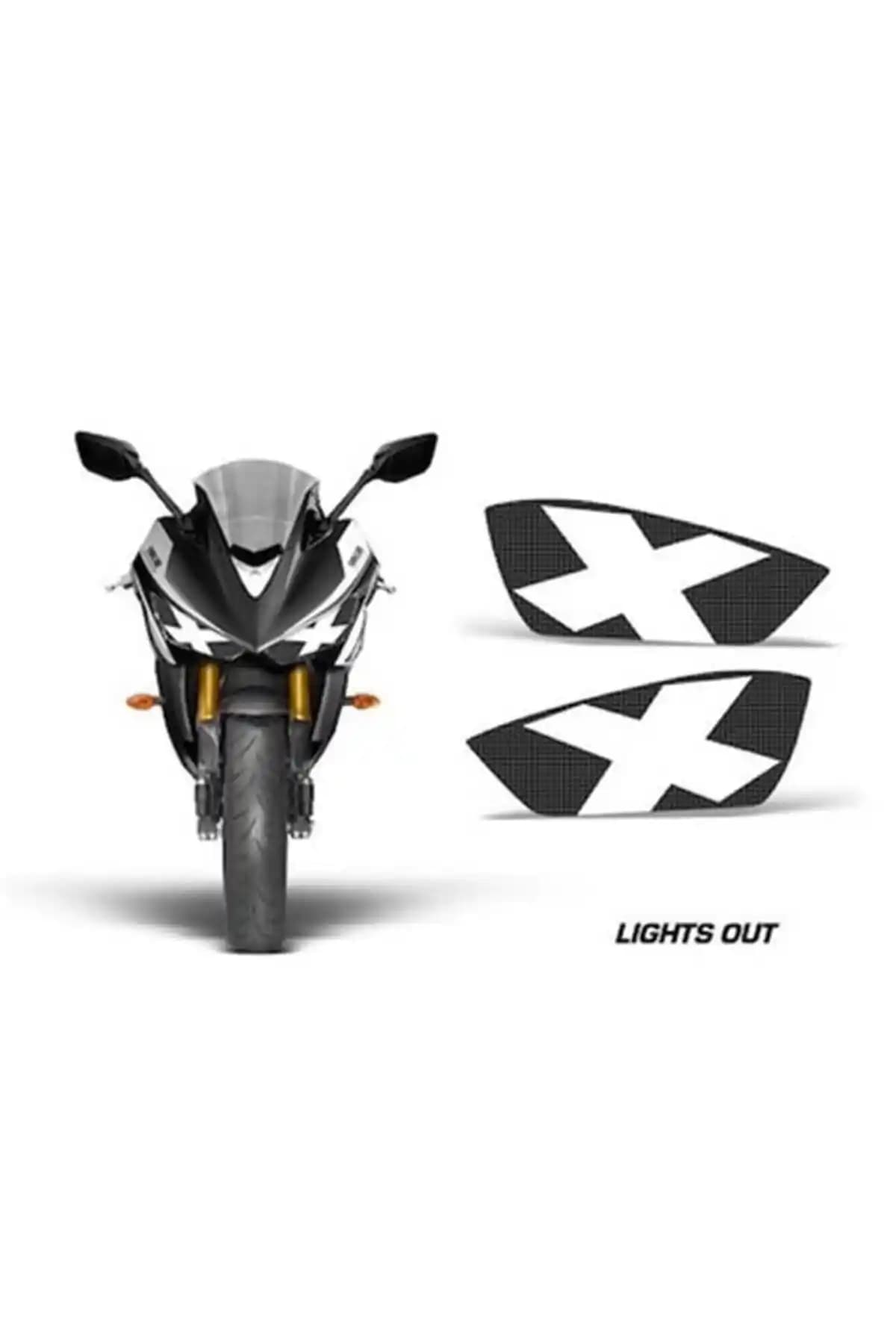Yamaha R25 İçin Modern ve Dayanıklı Redline Grafik Far Sticker Ürünü Tanıtımı