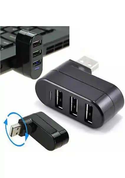 Afzelia 3 Port 180° Dirsek USB Hub Çoğaltıcı: Çoklu Bağlantı ve Ergonomik Tasarım