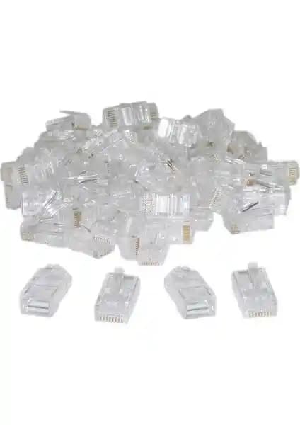 Alfais 4220 100 Adet RJ45 Jack Konnektörleri Cat5 Ağ Bağlantısı İçin Güvenilir Çözüm