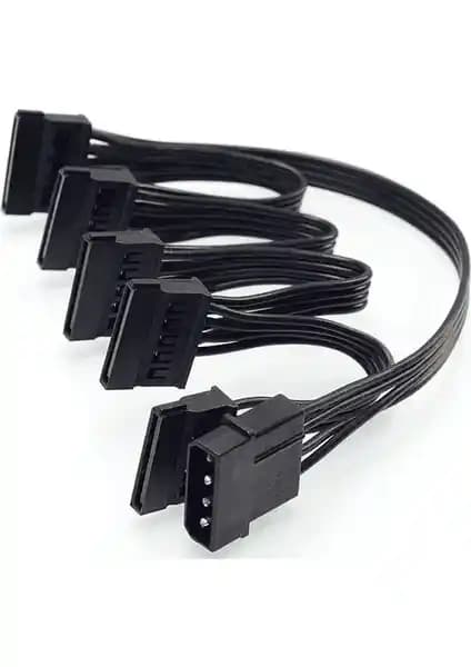 Alfais 4355 Molex IDE 4 Pin'den 5 Portlu SATA Güç Çoklayıcı Kablosu İncelemesi ve Kullanım Avantajları