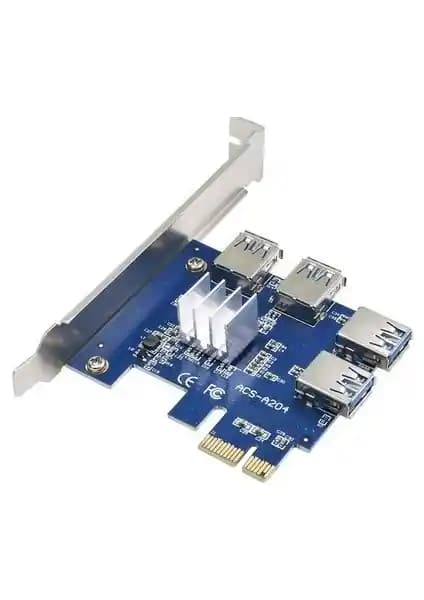 Alfais 4471 PCI-E 1x to 4 USB 3.0 Ekran Kartı Riser Çoklayıcı Özellikleri ve Kullanım Alanları