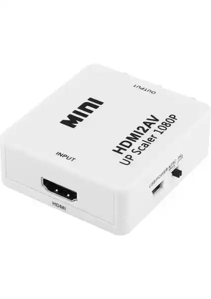 Alfais 4552 HDMI to AV RCA Tos Video Çevirici ile Eski Televizyonlara Dijital Sinyal Aktarımı