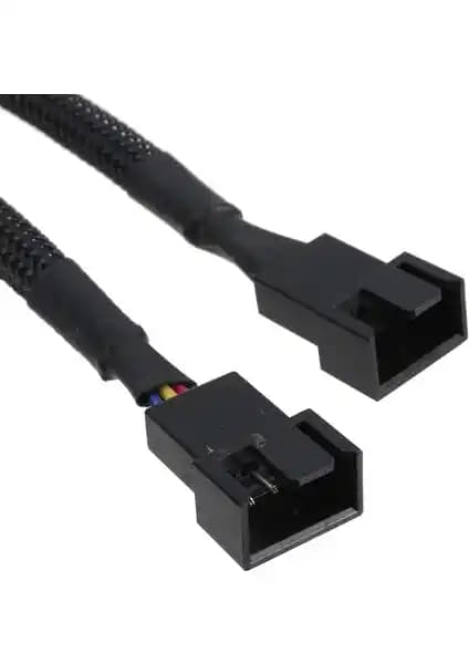 Alfais 5025 Fan Çoklayıcı Y PWM 4 Pin Splitter Kablosu ile Fan Kontrolü ve Yönetimi
