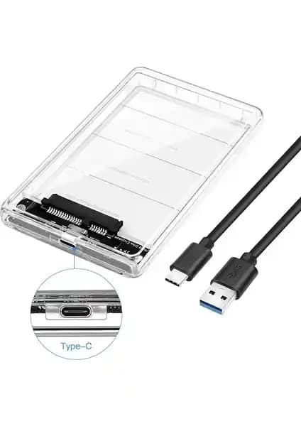 Apera GN-66 2.5 inç SATA harddisk kutusu yüksek performans ve taşınabilirlik sağlayan şeffaf tasarım