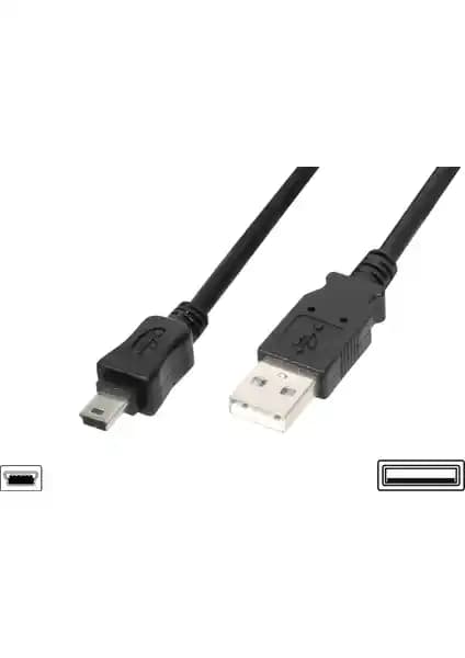 Assmann USB 2.0 Bağlantı Kablosu 1.80 Metre Siyah Güçlü ve Güvenilir Bağlantı Çözümü