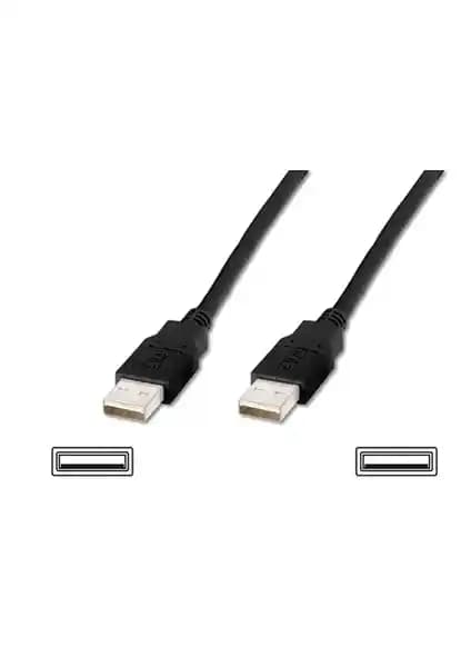 Assmann USB 2.0 Bağlantı Kablosu 1.80 Metre Siyah Yüksek Performanslı Veri Aktarımı