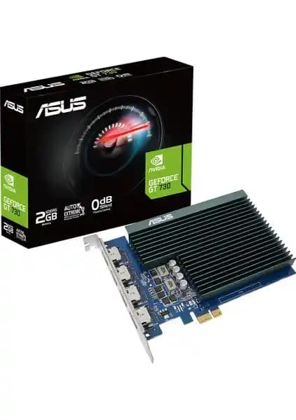 ASUS GEFORCE GT 730 2GB Ekran Kartı: Çoklu Monitör ve Sessiz Çalışma Özellikleri