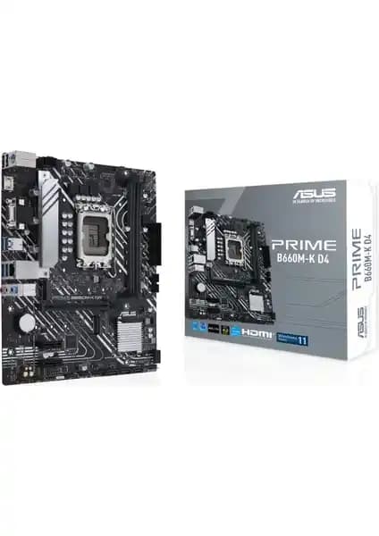 Asus Prime B660M-K D4 Anakart: Yüksek Performans ve Dayanıklılık Sunan Kompakt Anakart