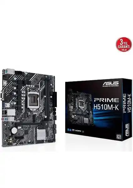 ASUS PRIME H510M-K Anakartı: Güncel Teknolojilerle Güçlü ve Güvenilir Temel
