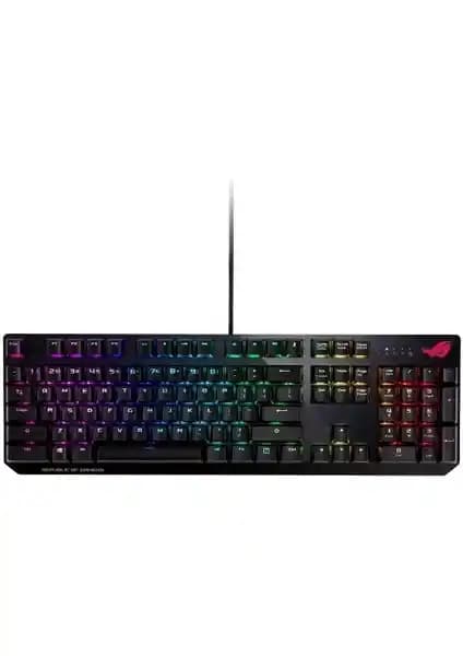 Asus ROG Strix Scope Aura Sync RGB Türkçe NX Blue Switch Geniş Ctrl Mekanik Oyuncu Klavye