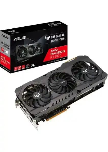 Asus TUF Radeon RX6800 Gaming OC 16GB GDDR6: Güçlü ve Dayanıklı Yüksek Performanslı Grafik Kartı