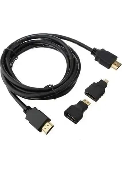 Blueway 3in1 HDMI Kablosu Çok Yönlü Bağlantı ve Yüksek Çözünürlük Destekli