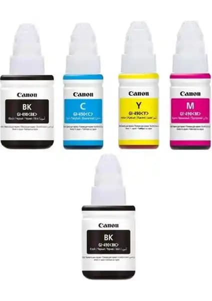 Canon GI-490 Pixma G3410 Orijinal Mürekkep Seti: Yüksek Kalite ve Güvenilirlik İçin Tercih