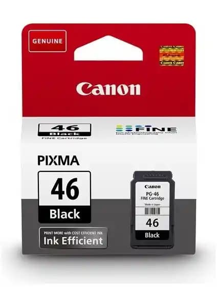 Canon PG-46 Siyah Mürekkep Kartuşu: Yüksek Kalite ve Güvenilirlik Sunan Orijinal Baskı Çözümü