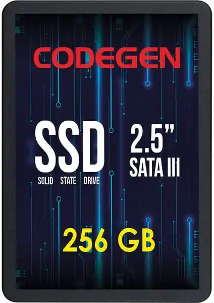 Codegen 256GB SATA 3 SSD ile Yüksek Hızlı ve Güvenilir Depolama Çözümü