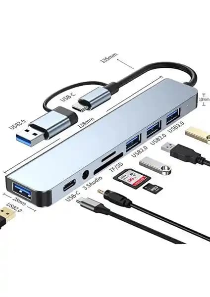 Comse 8 Entegre USB Type-C Hub ile Çok Fonksiyonlu Bağlantı Çözümü