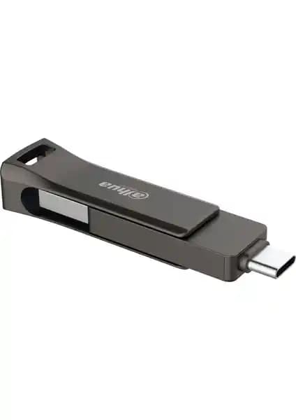 Dahua 64GB OTG USB 3.2 Metal USB Bellek P629 Titan Gri Yüksek Performanslı Depolama Çözümü