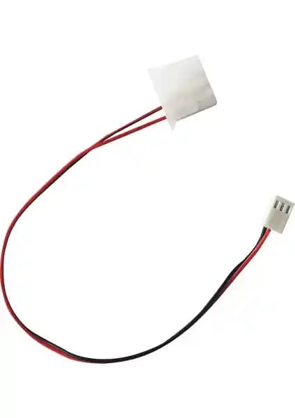 Dark 4 Pin Molex - 3 Pin Fan Kablosu Adaptörü Bilgisayar Soğutma Sistemleri İçin