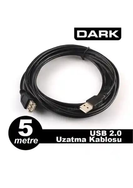 Dark USB2.0 5 Metre Uzatma Kablosu ile Uzun Mesafelerde Güç ve Veri Aktarımı