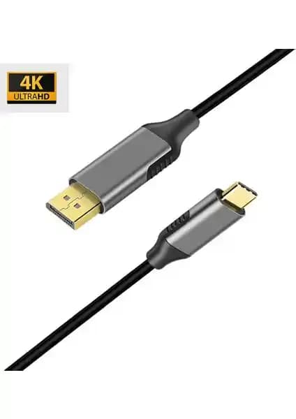 Daytona K-01 Type-C To DisplayPort Kablosu 4K 60Hz Çözünürlük ve Yüksek Performans