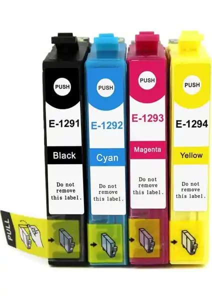 Epson T1291 Uyumlu Ppt Premium Yüksek Kapasiteli 4 Renk Muadil Kartuş Seti