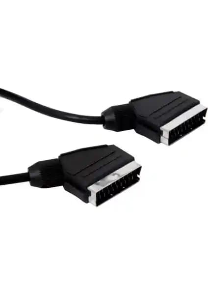 Eski TV ve Video Cihazları için 1.2 Metre Scart-Scart Bağlantı Kablosu