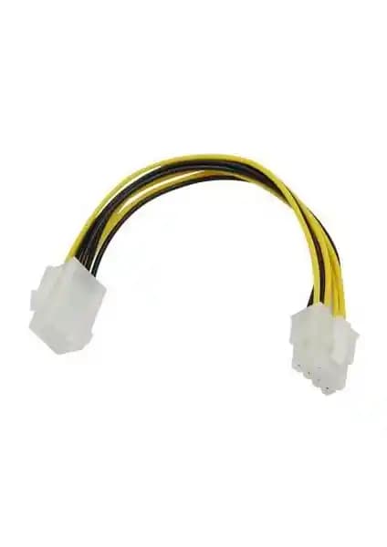 Ethic İşlemci 8 Pin Güç Uzatma Kablosu 20 Cm Yüksek Kalite ve Güvenlik Sağlar