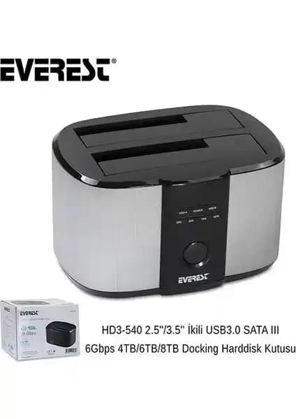 Everest HD3-540: Yüksek Performanslı ve Dayanıklı HDD Docking İstasyonu İncelemesi